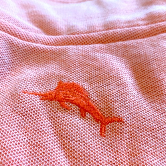 Tommy Bahama Quarter Zip L/S Cotton Lightweight Pullover Sweatshirt Top Pink M - Picture 1 of 10